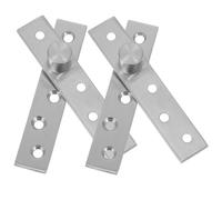 TOBBOMEY Lot de 2 Charnières de Porte Cachées Pivotantes à 360 Degrés en Acier Inoxydable Taille Moyenne Rotation Complète pour Portes en Bois et Alliage Adaptées Maison et Bureau