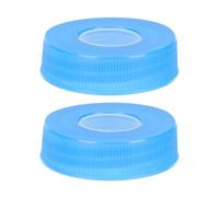 TOBBOMEY Lot de 2 Couvercles d'Étanchéité pour Seau d'Eau 4L-5L Bouchons Anti-Éclaboussures Bleus Compatibles Distributeur d'Eau Mini Étanches et Légers pour Usage Portable