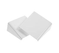 TOBBOMEY Lot de 2 Étagères Flottantes Murales Blanches en Plastique, Support Adhésif Réglable pour Caméras de Sécurité, Routeurs et Appareils Électroniques, Petite Étagère Murale