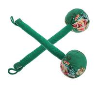 TOBBOMEY Lot de 2 marteaux de massage en tissu de coton vert absinthe 31 cm, outil manuel portable pour massage dorsal et relaxation musculaire à domicile