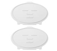 TOBBOMEY Lot de 2 moules pour masques faciaux à faire soi-même : plaque pour masques à base d'algues et de boue, accessoire de soin réutilisable pour femmes, outils de maquillage, 25,4 x 23,4