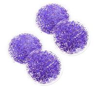TOBBOMEY Lot de 2 Paires de Compresses Froides et Chaudes en Gel Yeux Masque Oculaire Rafraîchissant Violet Réutilisable et Confortable pour Soulager la Fatigue Oculaire à Domicile