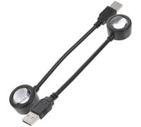 TOBBOMEY Lot de 2 Veilleuses à Projection LED Coucher du Soleil USB Lampe D’Ambiance Colorée 13 Modes Flexible Col de Cygne ABS Lumière Romantique pour Chambre et Décoration Intérieure