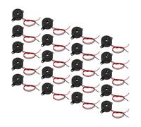 TOBBOMEY Lot de 20 Avertisseurs Sonores Piézoélectriques pour Jeux Alarme Piézoélectrique Active À Tonalité Continue Avertisseur Sonore Électronique Noir