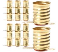 TOBBOMEY Lot de 20 Douilles à Vis Standard en Cuivre pour Petites Ampoules Adaptateur pour Voyants Lumineux Accessoires pour Lampe d'Expérimentation Domestique et Test Électrique