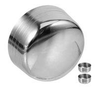 TOBBOMEY Lot de 3 Couvercles en Acier Inoxydable 550 Ml pour Shaker à Cocktails, Étanches et Faciles à Nettoyer, Compatibles Shakers à Thé au Lait, Accessoires Indispensables pour Bars