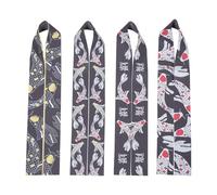 TOBBOMEY Lot de 4 bandeaux japonais style samouraï/ninja à nouer, bandana pour chef sushi, idéal pour le karaté, le sport, la cuisine, les costumes et les arts martiaux.