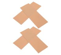 TOBBOMEY Lot de 4 Semelles Antidérapantes Auto-Adhésives pour Talons Hauts Coussinets Amortissants Avant-Pied Protection Semelle Kaki Carré Confort et Stabilité pour Chaussures Femme