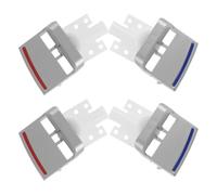 TOBBOMEY Lot de 4 set de Robinets de Remplacement Inclinés pour Distributeur d'Eau Chaude et Froide Robinet à Bouton-Poussoir en Plastique Anti-Retour Compatible Fontaine à Eau Cuisine