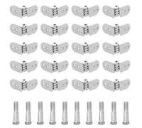 TOBBOMEY Lot de 5 Sets de Charnières Métalliques de Lunettes 4,5 Mm - Kit de Réparation pour Branches et Vis - Pièces de Rechange Compatibles Soleil, Accessoire Compact pour Entretien