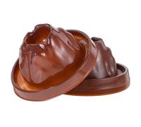 TOBBOMEY Lot de 6 Accessoires Scientifiques Volcans Soi-même, Maquettes de Petits Volcans en Plastique, Base Volcanique pour Expériences Éducatives et Projets Scientifiques Garçon et