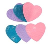 TOBBOMEY Lot De 6 Arrache-épines De Rosiers en Silicone Réutilisable pour Fleuristes Et Jardinage, Outil Pratique Cœur 3 Couleurs pour Retirer Épines Et Feuilles Rapidement