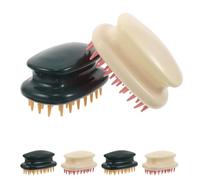 TOBBOMEY Lot de 6 Brosses à Shampoing Douces en Tpr Souple Brosse de Massage pour Cuir Chevelu Détachable Exfoliante et Anti-Stress pour Cheveux Fins Secs ou Mouillés Usage Maison et