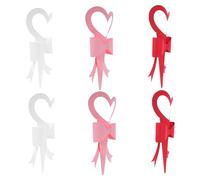 TOBBOMEY Lot de 6 Paquet d'Emballage pour Bouquets de Fleurs Saint-Valentin en Papier Décoratif à Motifs Cœurs Manchons Individuels pour Bouquets de Roses et Compositions Fleuristes et