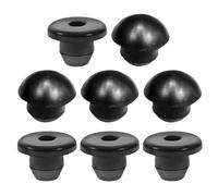 TOBBOMEY Lot de 8 Bouchons en Caoutchouc pour Remplissage D'huile de Cric Bouteille 4 Bouchons Plats Accessoires pour Système Hydraulique Prévention des Fuites Usage Industriel