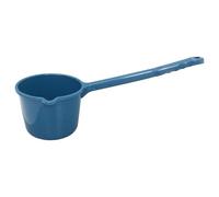 TOBBOMEY Louche à Eau en Plastique Bleu à Long Manche, Cuillère Multifonction Cuisine et Salle de Bain, Pelle à Eau Épaisse pour Usage Domestique, Accessoire Léger et Pratique pour
