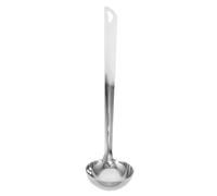 TOBBOMEY Louche à Soupe en Acier Inoxydable 1 Pièce Cuillère à Long Manche Perforée Multifonction pour Fondue Chinoise et Égouttage Ustensile la Cuisine Inox Professionnel Écumoire pour