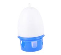 TOBBOMEY Mangeoire à Eau pour Pigeons 12l avec Poignée Distributeur d'eau Automatique Plastique Blanc Et Bleu Usage Extérieur Et Intérieur pour Pigeons Et Oiseaux Domestiques