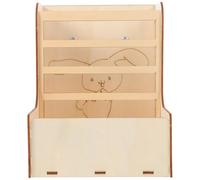 TOBBOMEY Mangeoire à Lapins en Bois 2-en-1 Fixe Support d'alimentation pour Cage Petits Animaux Râtelier pour Chinchillas et Cobayes