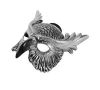 TOBBOMEY Masque Chouette Halloween pour Adulte Demi-masque Animalier Plastique Accessoire Carnaval Cosplay Fête Costumée Unisexe