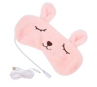 TOBBOMEY Masque De Sommeil Chauffant Usb Coussin Oculaire Décoratif Masque De Voyage Rechargeable Pour Yeux Apaisant Et Relaxant Pour Maison Déplacements