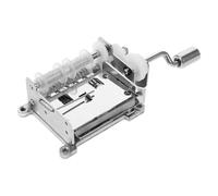 TOBBOMEY Mécanisme de Boîte à Musique à Manivelle 15 Notes Pièce Détachée DIY avec Engrenages en Cuivre Outil Créatif pour Composer Mélodies Personnalisées Compatible Loisirs Créatifs