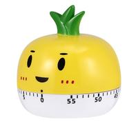TOBBOMEY Minuteur Mécanique Cuisine Multifonction D'ananas Jaune, Minuterie Domestique Utile Compte à Rebours, pour Cuisson, Pâtisserie et Gestion du Temps la Maison