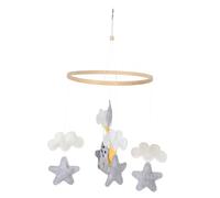 TOBBOMEY Mobile pour Berceau Garçon Fille Feutre avec Animaux Éléphants Décoratifs Suspendus et Sûr pour Développement Sensoriel