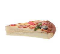 TOBBOMEY Modèle Réaliste de Tranche de Pizza Artificielle 9 Pouces Accessoire de Photographie Culinaire Décoration Alimentaire Factice pour Jeux Cuisine et Fêtes Tranches de Pizza