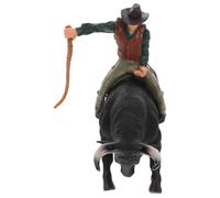 TOBBOMEY Modèle Statique de Corrida Décoratif Western Figurines Artisanales de Matador et Taureau pour Garçon et Filles D’Imitation Cowboy Garçon Fille Décoration Bureau et Jeu Éducatif