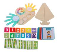 TOBBOMEY Montessori Mathématique Bois avec Animaux et Chiffres Colorés pour Garçon Fille Apprentissage des Additions et Soustractions Reconnaissance des Couleurs et Coordination Main-œil