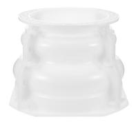 TOBBOMEY Moule en Béton Architectural Cylindrique 19 Cm en Pp pour Socle de Colonne Romaine Lisse, Moulure Décorative pour Pilier, Outil Manuel pour Structure Extérieure de Bâtiment, Décor