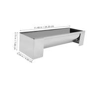 TOBBOMEY Moule Pâtisserie Inox Amovible U pour Cake et Design Simple Facile à Nettoyer et Résistant pour Pâtisserie DIY