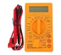 TOBBOMEY Multimètre Numérique Portable Léger en ABS pour Électricien Mesure Tension Ac Dc et Continuité Buzzer Usage Domestique et Automobile