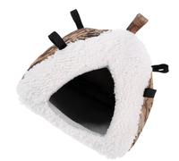 TOBBOMEY Nid Suspendu pour Hamster Et Chinchilla Cabane Chaude en Coton Grand Modèle Intérieur en Peluche Accessoire Confortable pour Petits Animaux pour l'hiver