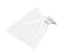 TOBBOMEY Organisateur de Jouets de Bain à Ventouse Maille Blanche Filet de Rangement pour Jouets de Capacité et Aération Pratique pour Salle de Bain Familiale avec Garçon Fille