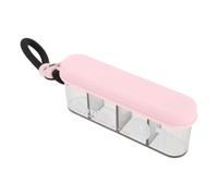 TOBBOMEY Organisateur de piluliers : Organisateur de suppléments pour 4 vitamines différentes - Étui à pilules avec système anti-mélange et large ouverture, pour un accès facile aux