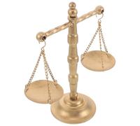 TOBBOMEY Ornement de Bureau Vintage Balance de Justice Fer Décoratif pour Avocat Statue Équilibre Rétro pour Décoration de Table Étagère et Bureau Professionnel