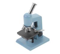 TOBBOMEY Ornements au Microscope au Microscope de Poche de Jeu de rôle Accessoires de Maison Miniature Plastique Bleu