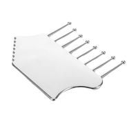 TOBBOMEY Outil de Massage Gua Sha Métal pour Visage et Chevelu Peigne de Massage Portable Alliage de Zinc Sculptant Visage et Corps Adapté pour Tête Cou Jambes et Bras