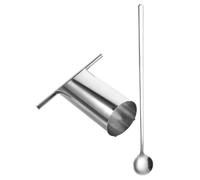 TOBBOMEY Outil de Perforation de Pastèque en Acier Inoxydable 304, Taille Moyenne, Lot de 2 Set de Pièces, Extraction Facile du Noyau et Découpe Rapide pour Fruits, Ustensile Pratique