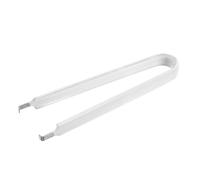 TOBBOMEY Outil D'extraction de Puces Ci de U, Pince Isolée Blanche Poignée en Vinyle, Extracteur Précis pour Composants Électroniques, Outils pour Réparations Industrielles et Domestiques