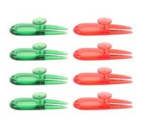 TOBBOMEY Outils de Réparation de Divots de Golf 8 Pièces en Plastique Léger Fourche à Divots Rouge et Verte Accessoires Golf Portables pour Entretien du Gazon et Marqueur de Balle Usage