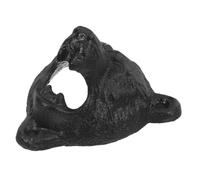 TOBBOMEY Ouvre-bouteille de d'ours décapsuleur de ouvre- mural décoration murale ours bouchon de décapsuleur mural fonte Noir
