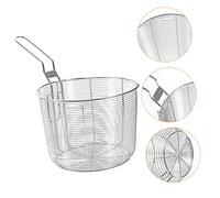 TOBBOMEY Panier Filtre Inox Rigide à Mailles Fines pour Cuisson Friture et Égouttage Alimentaire Passoire Multifonction pour Nouilles Pommes de Terre et Viandes