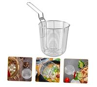 TOBBOMEY Panier Passoire Acier Inoxydable pour Cuisine Chinoise Filtre Fines et Grillage Rigide Passoire à Suspendre pour Friture et Filtrage des Aliments Accessoire pour Maison