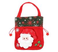 TOBBOMEY Paquet à Cordon de Noël 3D Personnages Paquet D’Emballage Pratiques pour Biscuits Capacité Moyenne Légers et Portables pour Présents et Décorations Festives