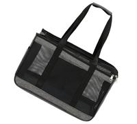 TOBBOMEY Paquet de Transport pour Chat Grosse Taille en Maille Respirante Grise, Conteneur Portable Pliable à Main pour Animaux, Paquet Extérieur Confortable pour Voyage et Promenade,