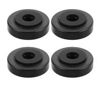 TOBBOMEY Patins en Caoutchouc Noir 12x40 Mm pour Enceintes Acoustiques et Amplificateurs, Lot de 4 Pieds D'isolation Antivibrations, Amortisseurs pour Platine Vinyle et Appareils Audio,