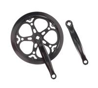 TOBBOMEY Pédalier Mono Plateau Dents Manivelle Compatible Vélos Vitesse Unique Route et
